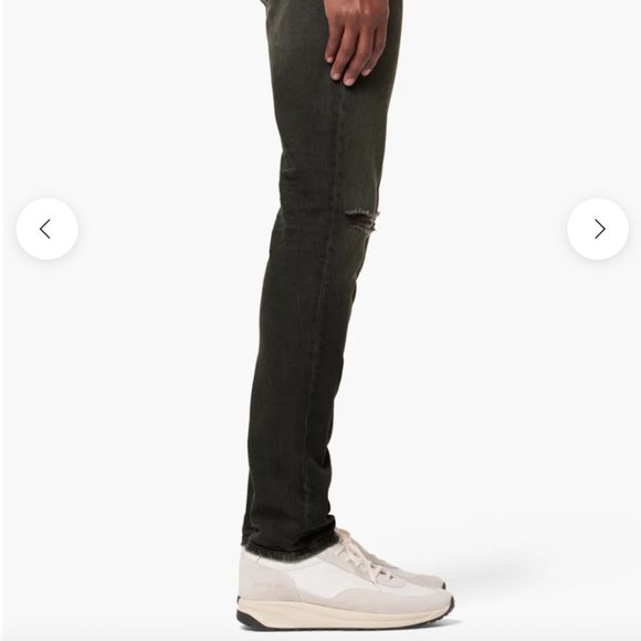 NWT Joe's Jeans Men's the Dean Slim Tapered High Rise Jeans, Lief Grey, size 36 - Picture 5 of 13